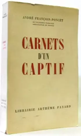 Couverture du produit · Carnets d'un captif.