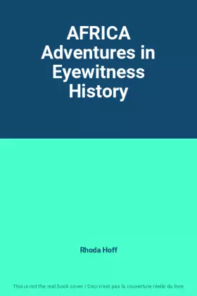Couverture du produit · AFRICA Adventures in Eyewitness History