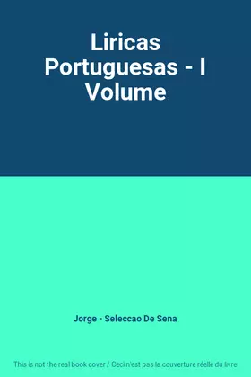Couverture du produit · Liricas Portuguesas - I Volume