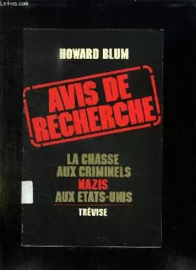 Couverture du produit · avis de recherche