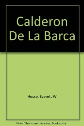 Couverture du produit · Calderon De La Barca