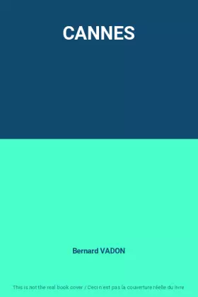 Couverture du produit · CANNES