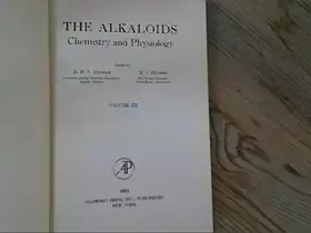 Couverture du produit · The Alkaloids, Chemistry and Physiology, Volume 3;