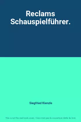 Couverture du produit · Reclams Schauspielführer.
