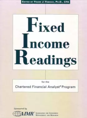 Couverture du produit · Fixed Income Readings for the Chartered Financial Analyst Program