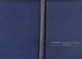 Couverture du produit · X-Ray and Electron Methods of Analysis. (=Progress in analytical Chemistry; Vol. 1).