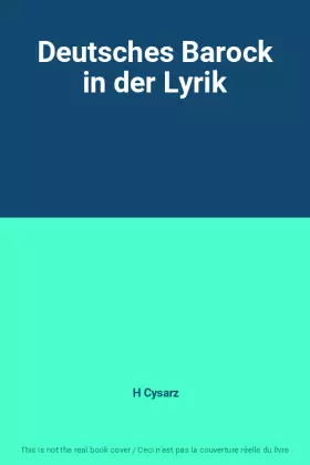 Couverture du produit · Deutsches Barock in der Lyrik