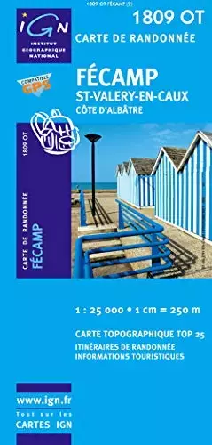 Couverture du produit · Carte de Randonnée: Fécamp - N.1809 OT - 1/25000