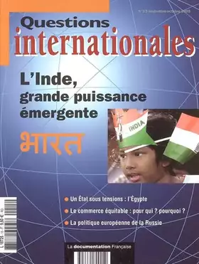 Couverture du produit · L' Inde , grande puissance émergente (n.15 septembre-octobre 2005)