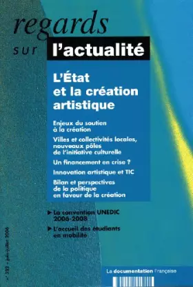 Couverture du produit · L'état et la création artistique