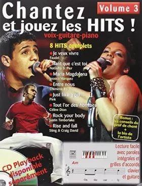Couverture du produit · CHANTEZ ET JOUEZ LES HITS ! VOLUME 3