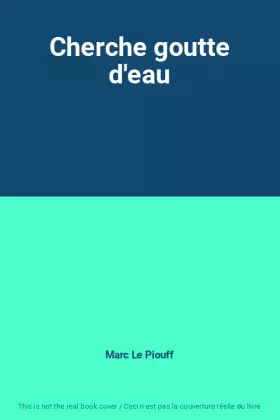 Couverture du produit · Cherche goutte d'eau