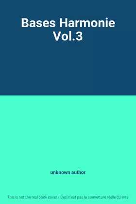 Couverture du produit · Bases Harmonie Vol.3