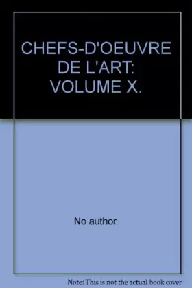 Couverture du produit · CHEFS-D'OEUVRE DE L'ART: IX.