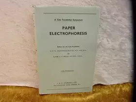 Couverture du produit · CIBA Foundation Symposium On Paper Electrophoresis