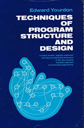 Couverture du produit · Techniques of Program Structure and Design
