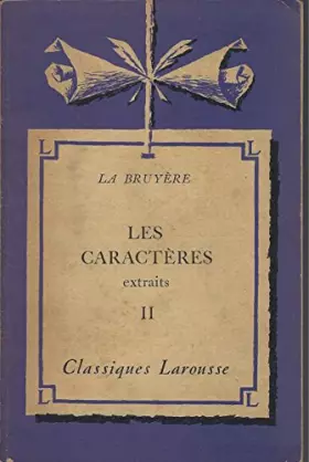Couverture du produit · Les caracteres Extraits tome 1