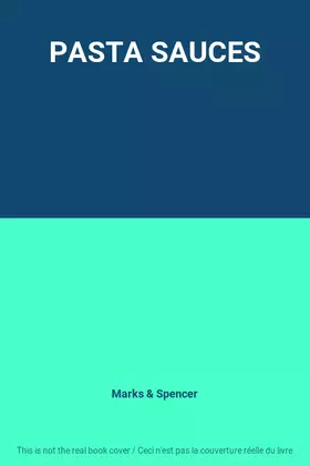 Couverture du produit · PASTA SAUCES