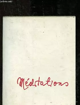 Couverture du produit · Méditations