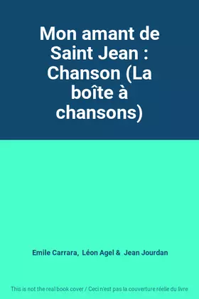 Couverture du produit · Mon amant de Saint Jean : Chanson (La boîte à chansons)