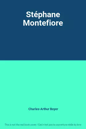 Couverture du produit · Stéphane Montefiore