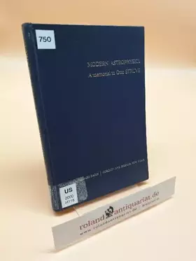 Couverture du produit · Modern Astrophysics: A Memorial to Otto Struve.