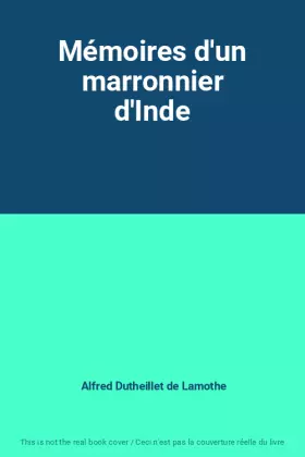 Couverture du produit · Mémoires d'un marronnier d'Inde