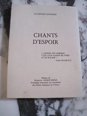 Couverture du produit · Chants d'Espoir