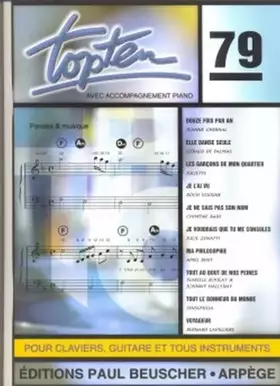 Couverture du produit · TOP TEN N79 --- CHANT ET ACCOMPAGNEMENT