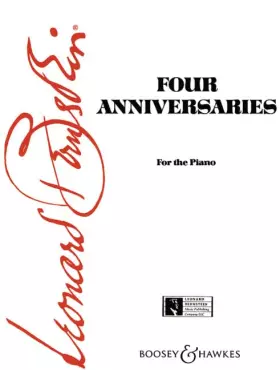 Couverture du produit · Four Anniversaries: piano.