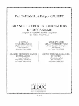 Couverture du produit · Grands Exercices Journaliers de Mécanisme. Saxophone.