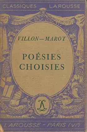Couverture du produit · Poesies Choisies