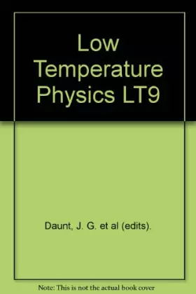Couverture du produit · Low Temperature Physics Lt9 (Part B)