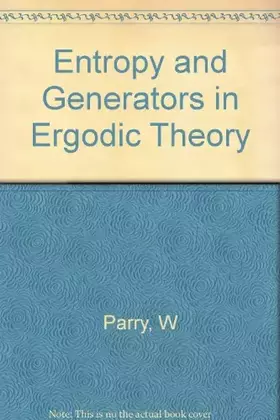 Couverture du produit · Entropy and Generators in Ergodic Theory