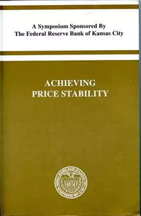Couverture du produit · Achieving Price Stability