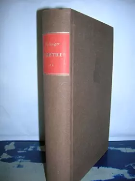 Couverture du produit · GOETHE: band ii: 1786-1814.