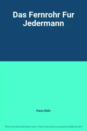Couverture du produit · Das Fernrohr Fur Jedermann