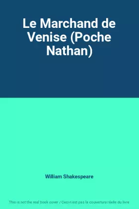Couverture du produit · Le Marchand de Venise (Poche Nathan)