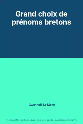 Couverture du produit · Grand choix de prénoms bretons