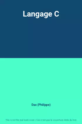 Couverture du produit · Langage C