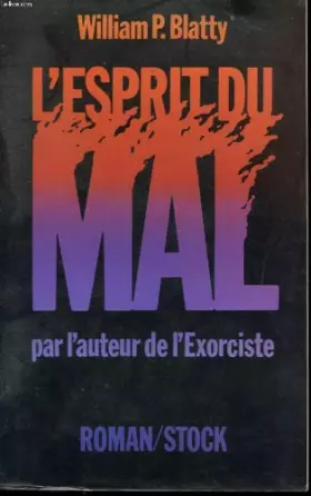 Couverture du produit · L'esprit du mal