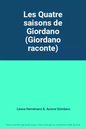 Couverture du produit · Les Quatre saisons de Giordano (Giordano raconte)