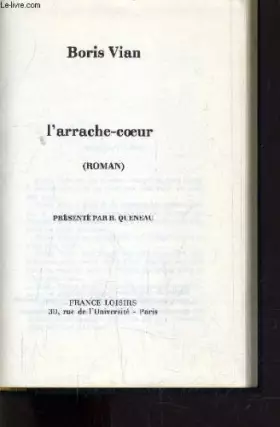 Couverture du produit · L'Arrache-coeur