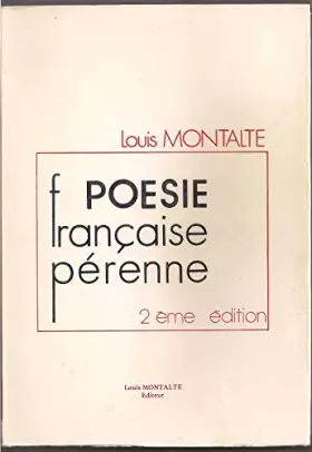 Couverture du produit · Poésie française pérenne