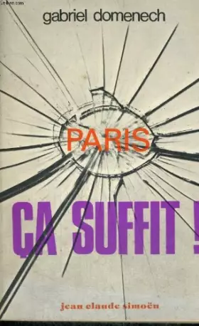 Couverture du produit · Paris, ça suffit !