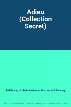 Couverture du produit · Adieu (Collection Secret)