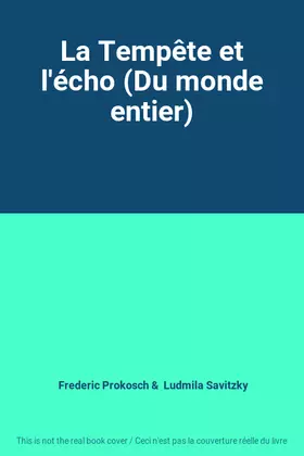 Couverture du produit · La Tempête et l'écho (Du monde entier)