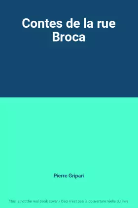 Couverture du produit · Contes de la rue Broca
