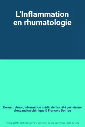 Couverture du produit · L'Inflammation en rhumatologie