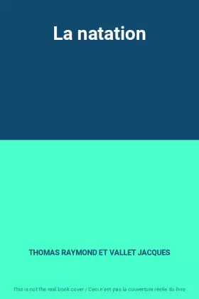 Couverture du produit · La natation